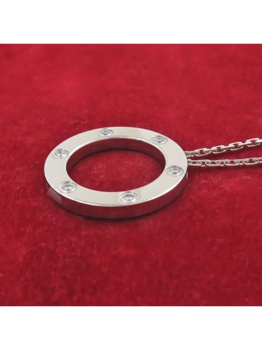 Cartier Love Circle Necklace Diamond